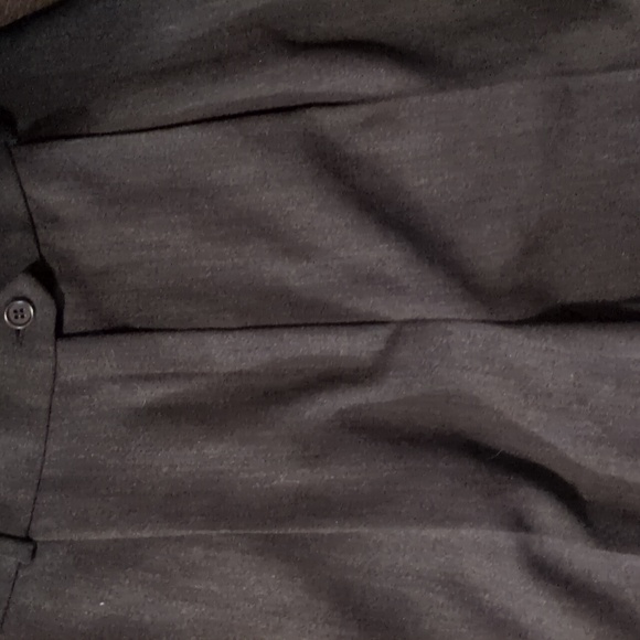 MaxMara Virgin Wool Gray Pleated Trousers Size 6 - Picture 3 of 10